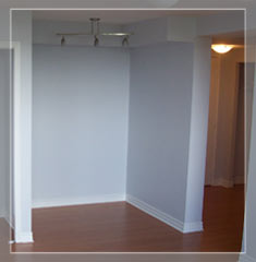 Refinished apartment bedroom entrance Apartment bedroom entrance